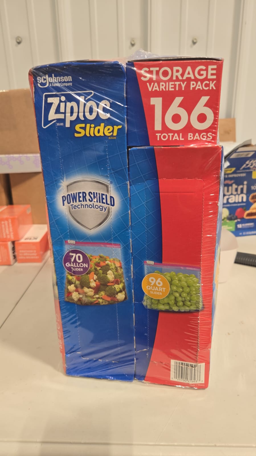 Ziploc Slider Storage Bag, Variety Pack, 166-count
