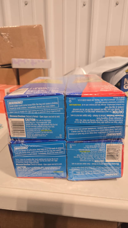 Ziploc Slider Storage Bag, Variety Pack, 166-count