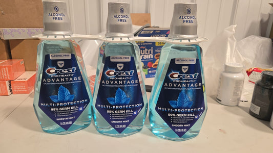 Crest ProHealth Advantage Rinse Smooth Mint (33.8 Fluid Ounce 3 Pack)